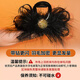 Pretty three-year-old high-end feather clip women 2025 new autumn and winter back hair hair clip shark clip clip headdress golden rhinestone [feather clip]