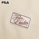 FILA Official Couple's Knitted Sweater 2025 Fashionable and Comfortable Graffiti Hand-Embroidered Pullover Sweater