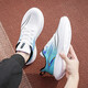 Zapatos deportivos guerreros para estudiantes para hombres zapatos de carrera al aire libre zapatos casuales ligeros zapatos para hombres wxy (za) -3291 blanco, azul y amarillo 42