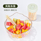 Xingfang disposable double-headed bamboo toothpicks, 5 cans, fruit picks, snack picks, household double-headed toothpicks for cleaning between teeth