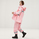 Qin Feiman Raincoat Takeaway Raincoat Rain Pants Suit Raincoat Split Raincoat Raincoat Riding Electric Motorcycle Men and Women Riding Suit Waterproof Raincoat Pink Women Single Layer M 1 piece