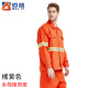 
Flame retardant clothing electric welding work clothes set anti-scalding welder clothing wear-resistant steel factory labor protection clothing thickened 7029 dark blue flame retardant clothing S