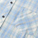 NASA Good Long Sleeve Shirt Herren Frühlings- und Herbst Koreanischer Stil Trendy Plaid Shirt Jugend lässig Lose Jacke Blau XL