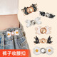 Haiyi Duo bear waist button jeans daisy pin waist metal buckle plate waist magic tool waist size change brooch waist button 4 pairs pack