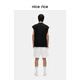 Schöner Reis guter Reisnadel -Shuttle -Spleißen 390g Kordel Straight Short Hoodie NGX12035 Weiß M.