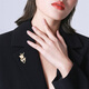 Qlady has you all the way brooch high-end female corsage pin silk scarf buckle design niche clothing accessories birthday gift