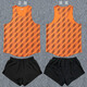 Escape Track and Field Uniform Sport Student Training Anzug Männer und Frauen körperliche Untersuchung Sportanzug Wettbewerb Anzug Marathon Running Anzug Sprint Weste DKA318 Orange Single Weste s