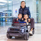 Mother and baby children's electric car Mercedes-Benz 6-wheel big G can sit adults, babies and children's car six-wheel remote control swing parent-child off-road black dual drive + plastic seat + 7A battery electric drive