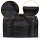 Bolsa frontal negra, bolsa izquierda atrás, bolsa izquierda atrás, bolso de lona impermeable a gran capacidad en espesor, bolsa negra - espesado