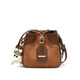 Calwan Keodh Bolsa para mujeres 2025 Nuevo Crossbody High-Light Commuter Luxury Commuter One-Ho-Houler Cumpleaños Regalo de San Valentín Chino para novia [marrón] Bolsa de cubo simple y versátil para la esposa Práctica de alta gama