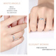MZMZ platinum couple ring for women pt950 platinum pair of rings for wedding and birthday 520 Valentine's Day gift for girlfriend and wife light luxury model - single ring (note male/female)