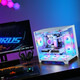 Gigabyte i5 14600KF/RTX5070Ti/5060TI Snow Eagle Ice Falcon water-cooled pure white sea view room network game live broadcast AI design rendering desktop home computer host three i5 14600KF丨5060Ti 16G