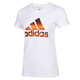 T-shirt adidas T-shirt féminin Nouveau plaisir coloré de sport imprimé coloré