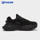 Fila Fusion Fila Modemarke Harte Süßigkeiten Männer Schuhe Winter dicker Sohle Erhöhung Schuhe Sneaker Schwarz Daddy Schuhe Auto Schwarz/Schwarz-SB 40.5