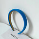 Jiuweiya candy-colored hair hoop Internet celebrity new solid color hair press headband women's face wash hairpin versatile out-and-out hair binding jewelry FG23# royal blue