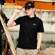 
[90% new] Jeep quick-drying polo shirt men's UPF40+ sun protection short-sleeved T-shirt men's outdoor lapel quick-drying clothes 9905 brand black 4XL