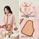 Anzhiban Companion Anti-static Couple Pajamas Spring and Autumn Snowflake Velvet Casual Loose Men's and Women's Home Clothing Can Be Weared Outside Champagne Pink L