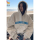 咚憬2025新款情侣装春秋装oversize卫衣女连帽宽松休闲百搭潮牌外套 H12173白灰色 S
