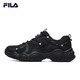 FILA Cat Claw Shoes 4th Generation Women's Shoes Dad Shoes Couples Sports Shoes Retro Fashion Casual Shoes Mesh Breathable Women's Black-BK 39