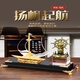 Fashion Fenghuo Office Office Ornaments Gerente General Boss Desktop Ornamentos Atmosféricos Cristal Atmosférico Vailatario Soporte de bolígrafo Negocio Apertura Diamante Diamond Doble Sailboat + Piloto Piloto Timón