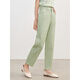 Juzui (Juzui) Centro comercial de compras los mismos jeans elásticos cónicos simples casuales para la primavera femenina JZEC12102 Light Green S