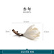 Sanxun (sanxun) creative ceramic magnolia flower incense holder decoration pure hand-made exquisite tea set tea table home high-end small ornaments magnolia flower_small incense holder