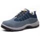 Fucheng Labor Protection Zapatos de acero transpirable para hombres Anti-smash anti-Punteura y desgaste Sólido Solado Compra Protección de trabajo Saféz de seguridad Azul 40