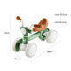 BG-BABYGO Balance para niños Bike 1-3-6 años de patinaje en las cuatro ruedas Baby Walker sin juguetes de scooter gem rojo