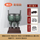 古叶家居仿古纯黄铜入己鼎摆件青铜鼎办公室饰品聚财铜鼎工艺品鼎开业礼品 入己鼎/青铜色 高11cm