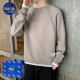 Nasalike Pullover Herren 2024 Frühling und Herbst Trendy Brand Top Kleider Runde Kragen Pullover Strickpullover Herbst und Winter Japanische Retro Jacke K16837 Weiß regulär M (spiritueller junger Mann)