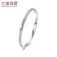 Lukfook Jewelry Platinum 950 Crushed Ice Platinum Bracelet Solid Closed Bracelet Price 54mm - Approximately 25.80g
