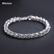 Miss JuJu Platinum Bracelet Men's pt950 Platinum Bracelet Men's Personalized Round Twist Pattern Broad and Thick Bracelet (Customized) 41g Length 20cm Thick 6.2mm More return less supplement