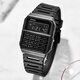 Casio (CASIO) watch, the same model as Breaking Bad's old white, retro small square calculator electronic watch, fashionable and trendy unisex watch CA-53WF-1B, recommended by the store manager