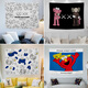 Nianrou Nordic Brand Trendy Sesame Street Fond Cilot Ins Hanging Tissu Room Disposet Dormitory Decoration Décoration Internet Célébrité Tapasches GT677 Largeur 100cm - Hauteur 75cm (collection et achat + package d'installation)