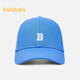 Balabala children's baseball cap boys and girls sun visor outdoor campus sports hat comfortable, fashionable and casual blue tone 00388 recommended head circumference 54-56cm, 7-10 years old