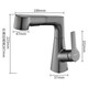 Kegoo Pull-Type Basin Robinet levage et lavabo en rotation salle de bains de lavabo à lavabo à lavabo chaud robinet de ménage de type [levage et rotatif] double sortie K1050