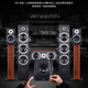QISHENG HQ-35 home theater set HIFI-level KTV audio set home karaoke speaker set high-power amplifier set DTS fever-level complete set of 5.1 home theater speakers
