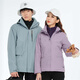 Veste Simboo pour hommes, veste à la ventre et à la mi-longue et chaude trois en un pour l'alpinisme Suit en peluche résistant aux usurgés 12805 White-Women M