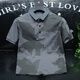 Poesie Hibiscus Trendy Brand Herren Revers Short-Ärmeln Polo Shirt Neues Sommergeschäft Casual Slim Sleeve Shirt Herren SMJ9766Z Black 4xl