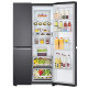 Refrigerador de puerta doble LG 655L, control de temperatura inteligente, conversión de frecuencia lineal de cortina de viento multidimensional, Manhattan Midnight S651MC38