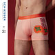 SCHISSER 3-PADDED SCHIESSER SHUYA MEN'S HONGYUN 50S Shuya Baumwollboxer Unterwäsche Gute Dinge passieren 866T 3-Patch Orange + Orange + Orange M