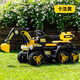Mother and baby children's electric excavator can sit on adults and babies' remote control excavator for men and women and children's extra large play remote control four-wheel drive + 12V12 + full function
