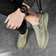 Belle strolls old Beijing cloth shoes men's summer trendy shoes canvas shoes men lazy people drive soft sole no laces light and breathable YS9901 beige 42