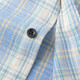 NASA Good Long Sleeve Shirt Herren Frühlings- und Herbst Koreanischer Stil Trendy Plaid Shirt Jugend lässig Lose Jacke Blau XL