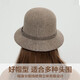 SOMUBAY Mom Hat Women's Autumn and Winter Woolen Basin Hat Winter Warm Fisherman Hat Versatile Elegant Western Style Hat Camel Default