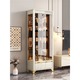 Zhen yiju moderno simple gabinete de vinos de vinos de vidrio pequeño gabinete de pintura contra el gabinete de almacenamiento de la sala de estar de la pared Gabinete vertical de lujo 1098#1.4 metros de largo
