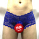New Men's Sexy Underwear Men's Sexy Transparent Lace Underwear Thong M Red