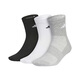 Adidas (adidas) men's socks and women's socks summer new simple sports and leisure mid-calf socks JC9272 black/white/medium hemp gray|JC9272 S