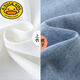 G.Duckkids Little Yellow Duck Girl Summer Anzug 2024 Neue Mid-to-Large-Kinder modische koreanische Version Sommeranzug Kinder Mädchen Casual Short 13068 Blau + 9981 Weiß [Kurzärärmeljeans 150 cm (150 cm)