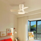 Weather Vane Moderne einfache Kinderzimmerlüfter Leichtschlafzimmer Deckenventilator Leuchtfrequenzwandler Elektrischer Lüfter Kronleuchter stiller Haushalt Integrierter Lichtventilator Frequenzwandler 32-679a Schwarz Decken-tiefe Holzkorn Lichtwechsel Wechselferner sich